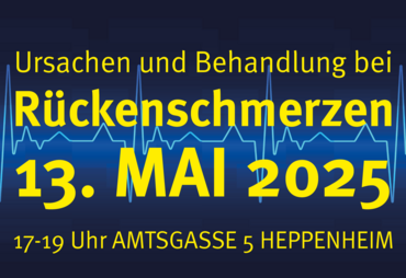 Gesundheitsforum Bergstraße Rückenschmerzen Veranstaltung